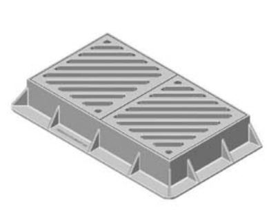 Neenah R-3573-2D Roll and Gutter Inlets
